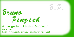 bruno pinzich business card